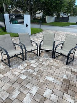Outdoor chairs and table