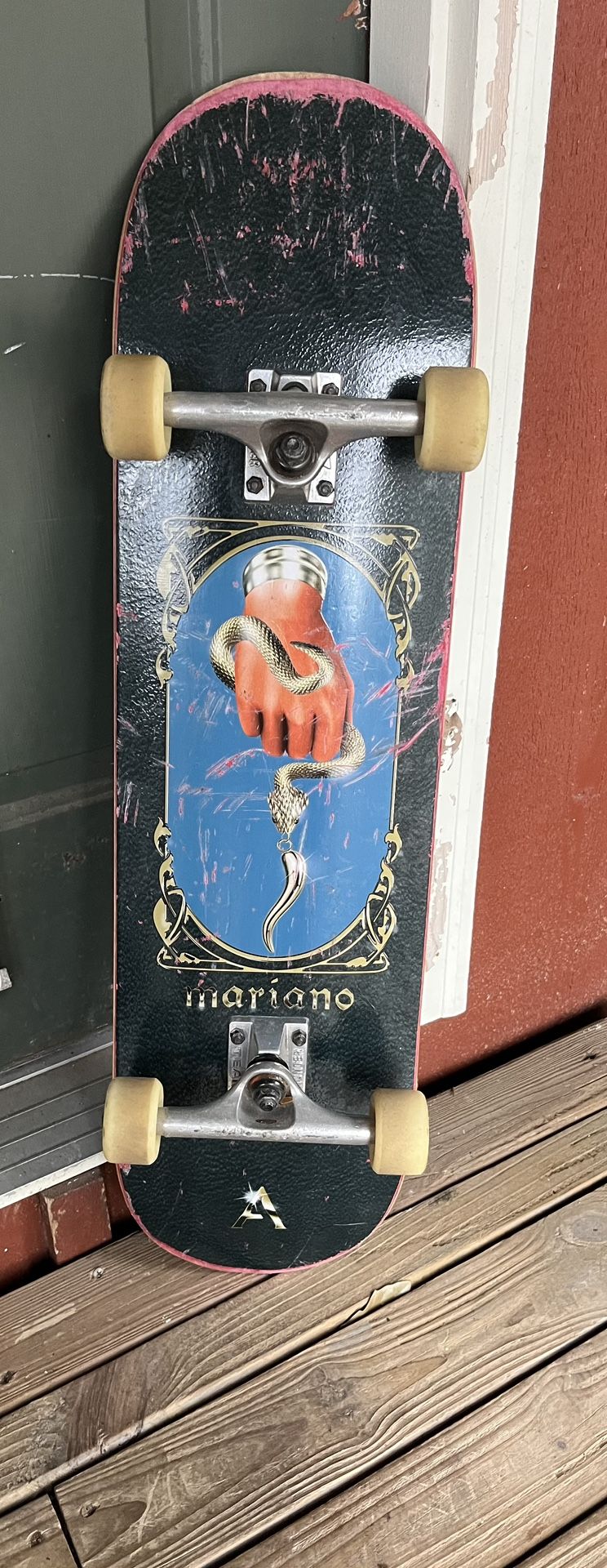 Skateboard. Good Deck. Swiss Bearings. Top Of The Line.