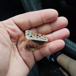 Customized Ring 10kt Old Gold 16.7 Grams BIG!!!