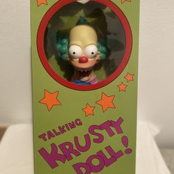 The Simpsons Good & Evil 16” Talking Krusty Pull String Doll Plush 