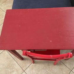 Set table with a chair
