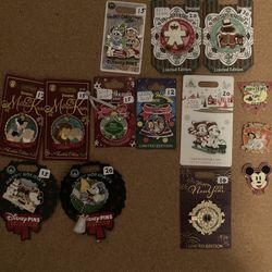 Disney Holiday Pins (read desc.)