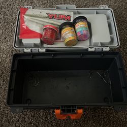 Tackle Box With Bait And Hooks