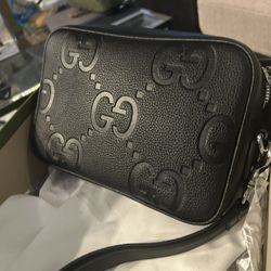 Authentic Gucci NWT Black Jumbo GG Bag