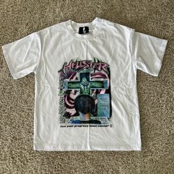 Hellstar Men's T-Shirt Pink/White, XL Fast Shipping Comes with Bag Small Flaws