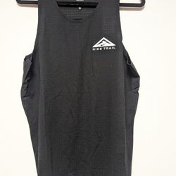 Nike Trail Running Dri-FIT Tank Top Black Shirt Men's Size Medium FJ5336-010
