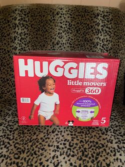 (Damage) box of 100 Huggies size 5 $35 firm on price
