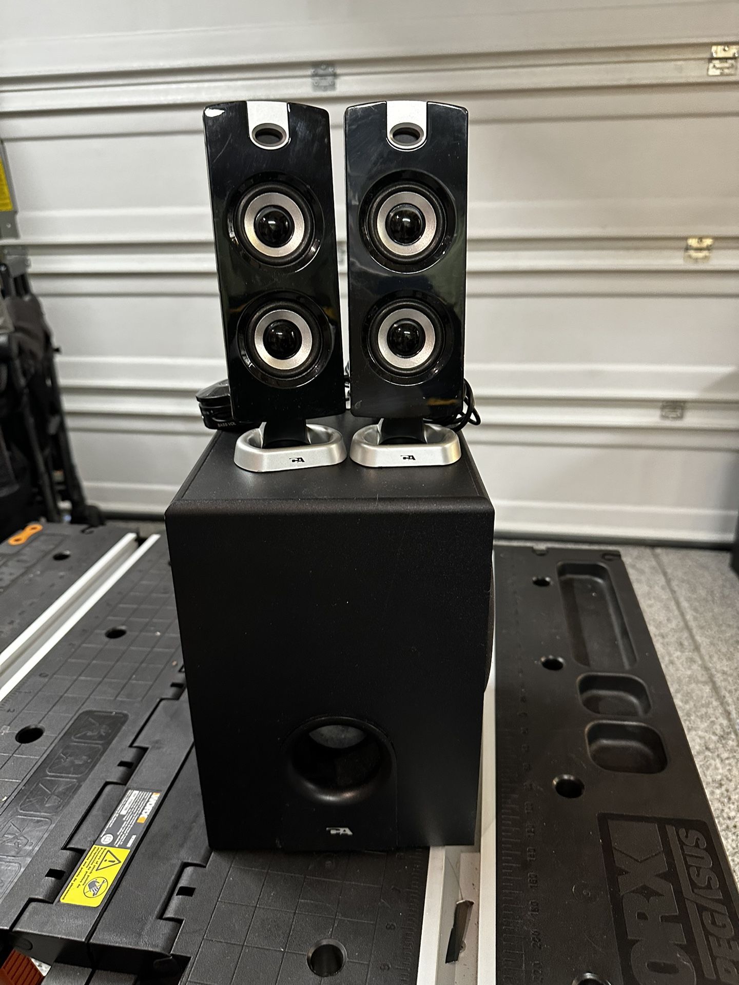 Cyber Acoustics 2.1 Computer Speaker System (CA-3602) - $10