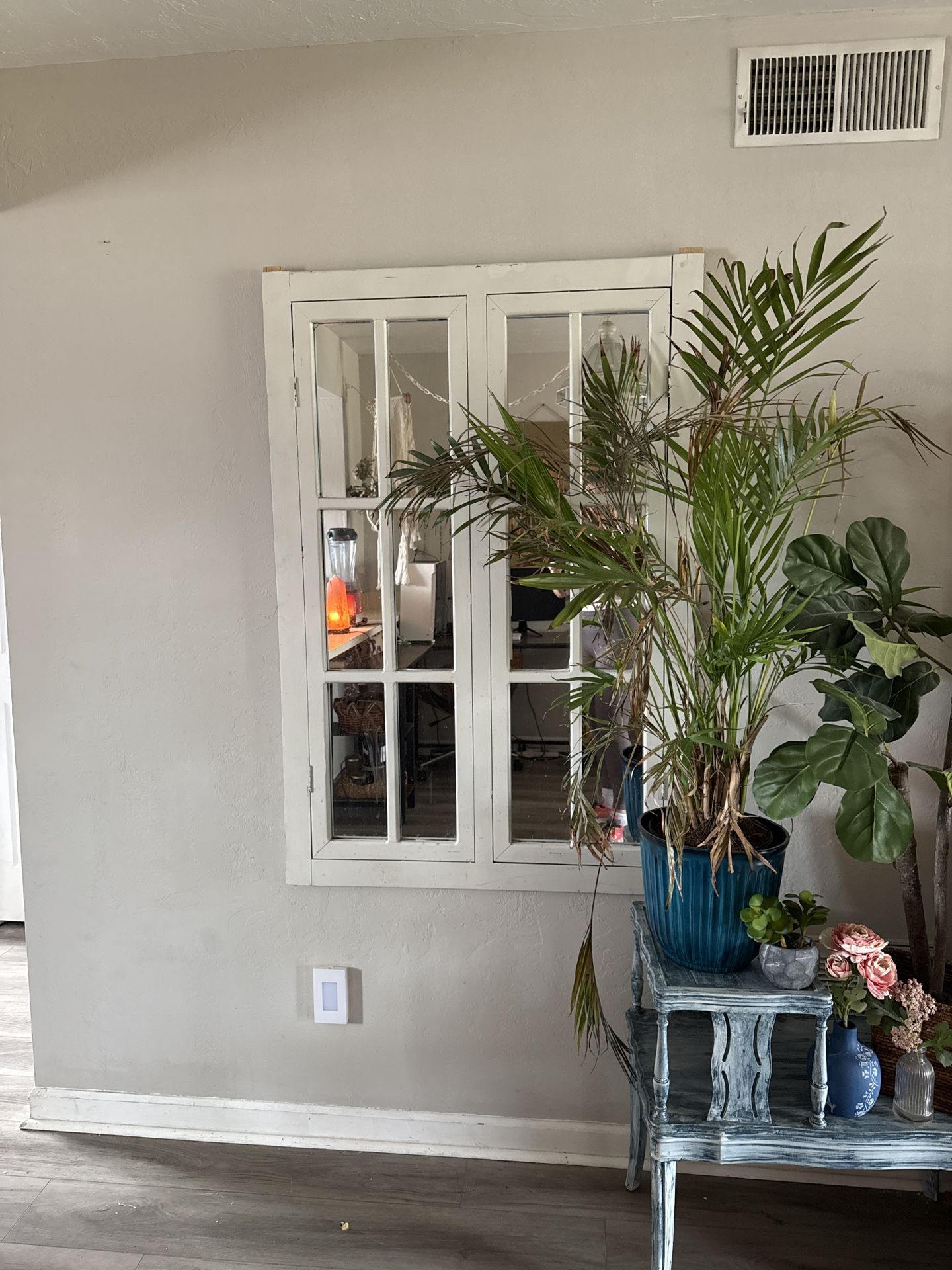 Set Of Two Window Mirrors Vintage