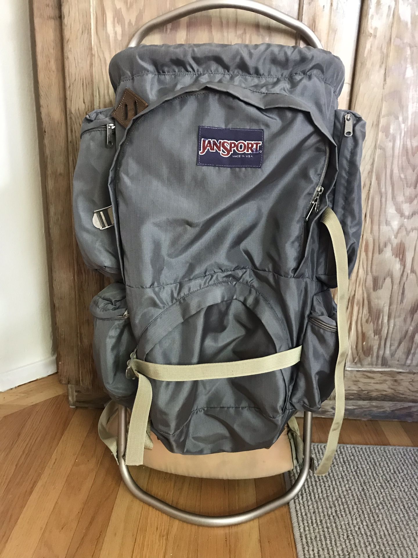 Vintage JanSport Aluminum External Frame Hiking Backpack