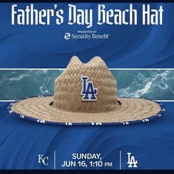 LA Dodgers, Father's Day Beach Hat, 06/16/24 SGA BRAND NEW