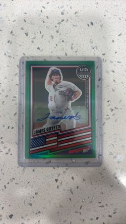James Guyette AUTO GREEN PRIZM #58 2026 Panini USA Baseball Stars & Stripes