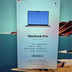 2023 16in MacBook Pro