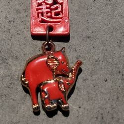 Elephant Lucky Charm RED