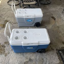 Coleman Extreme Wheeled Coolers Grey Or Blue $30.00  Each