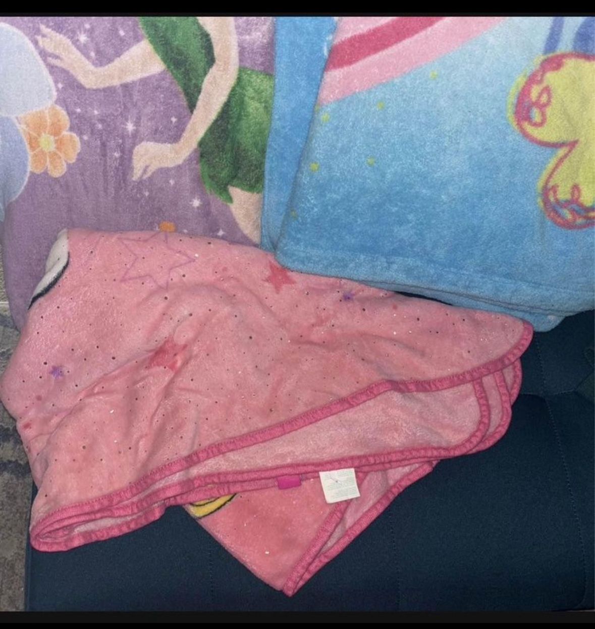 princess and frozen blankets
