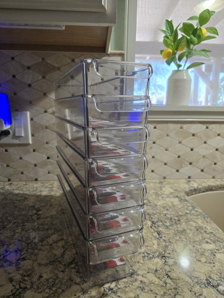 Refrigerator Bins - NEW - Total Of 6