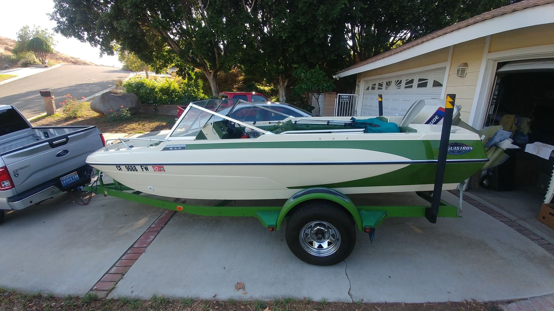 1976 Glastron V-178 With Outboard Evinrude Motor