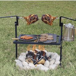 Rotisserie Grill and Spit