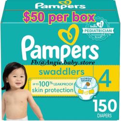 Pampers Swaddlers Size 4 Jumbo Box