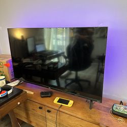 54in TCL Roku TV with LED Lights