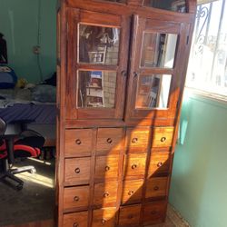 Antique Double Arched cabinet reclaimed 