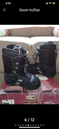 VANS MANTRA TRI-FIT mens/teens 8 OR womens 9 snowboard boots worn once