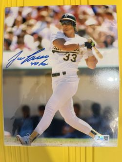 Jose Canseco Signed Oakland As 8x10 Photo