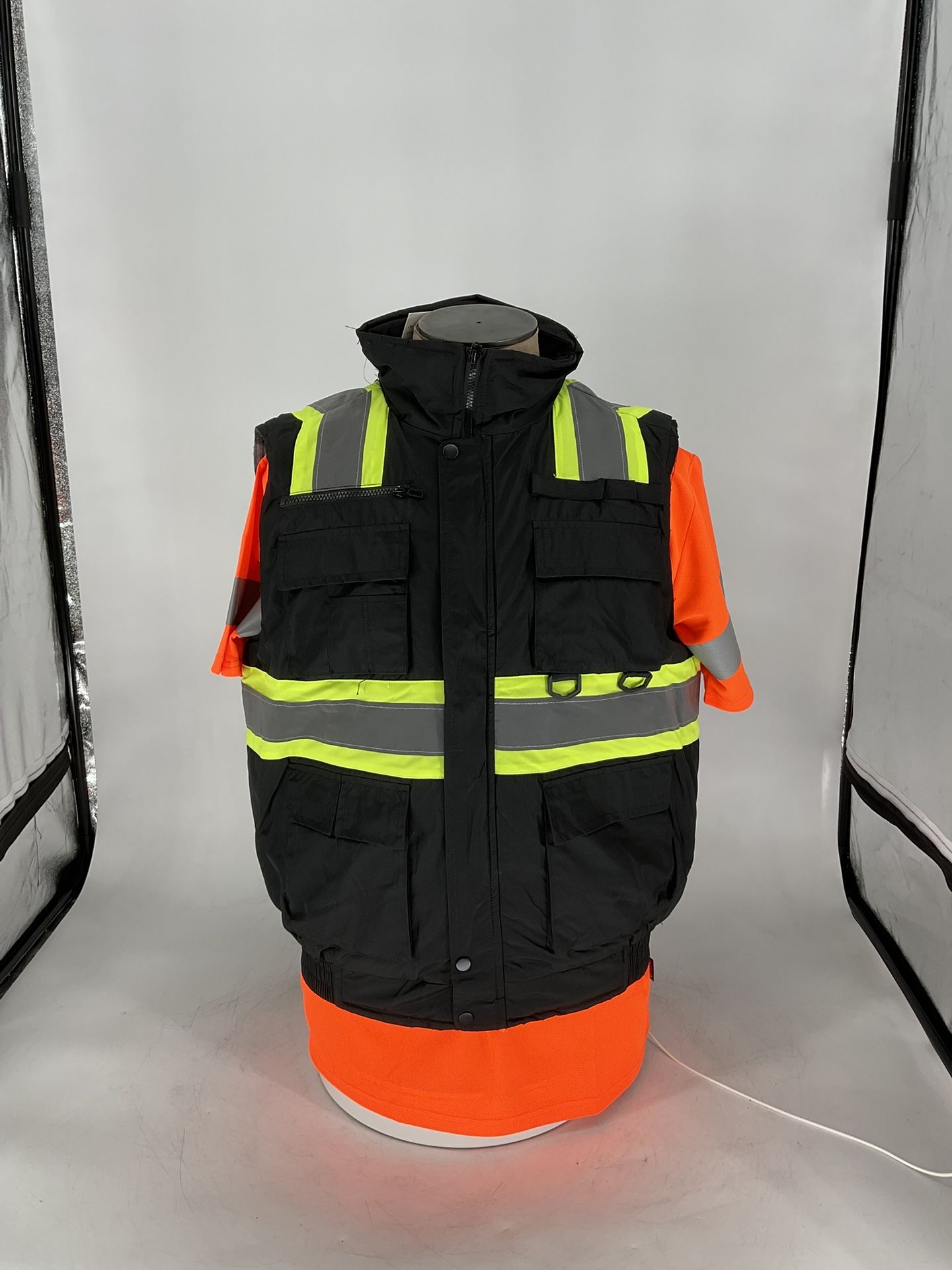 Hi-Vis Reflective Safety Puffer Vest