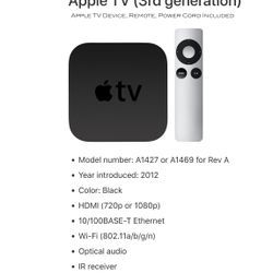 Apple TV (3rd Generation)