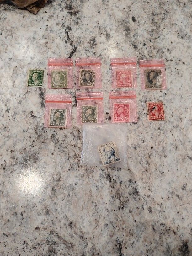 1,2,3and5 Cent Stamps