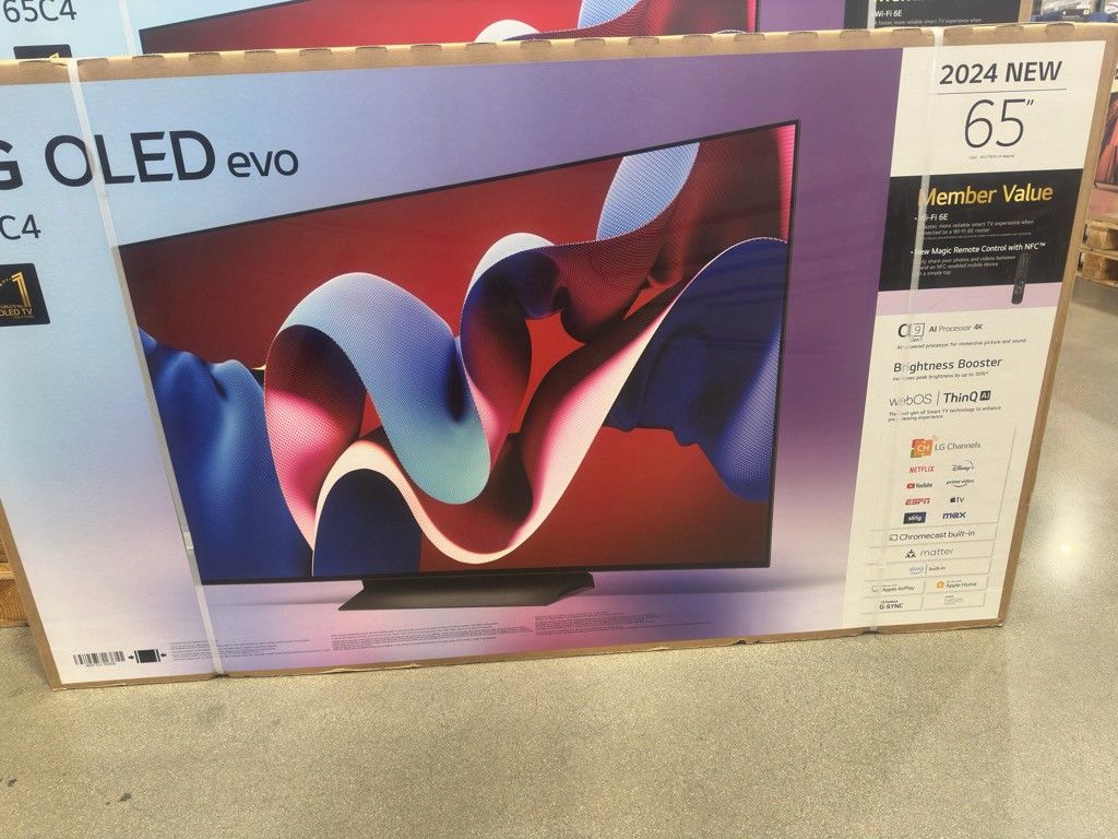 65" Screen Oled C4 BY LG THINQ EVO. Free Wallmount Bracket. We Offer FINANCING
