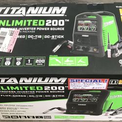 Titanium Unlimited 200 Professional MultiProcess Welder W/ 120/240V Input Brand New
