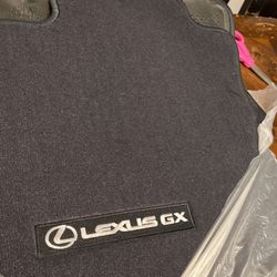 Full Set Carpet Mats 5 Pc Lexus GX Black