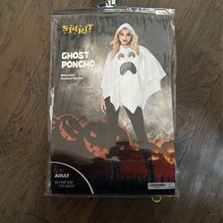 Ghost Poncho Costume Adult 