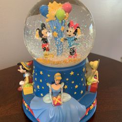 Disney 100th Musical Snow Globe
