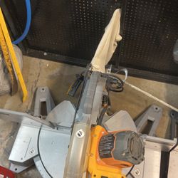 RIDGID 15 Amp Corded 12 in. Dual Bevel Miter Saw with LED Cutline Indicator