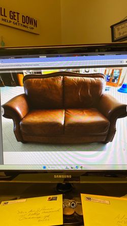 Full leather, love sheet, double nail head, brown