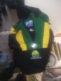 Vintage Seattle Supersonics Starter Coat