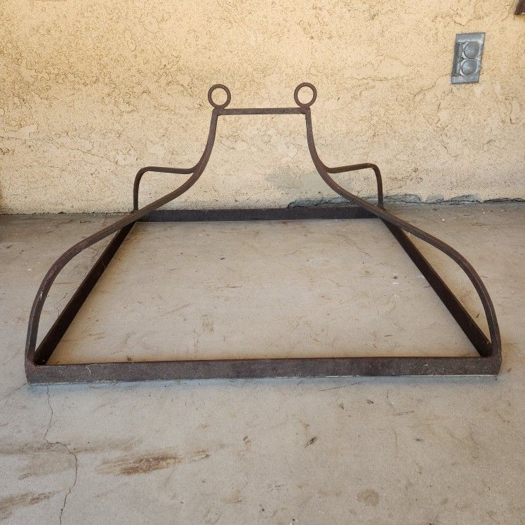 Hanging Wrought Iron Kitchen Utensil Pot BBQ Holder Rack