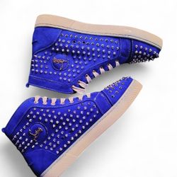 Brand New Christian Louboutin Spiked High-Top Sneakers - Size 11 (US) | 44 (EU) Perfect Condition