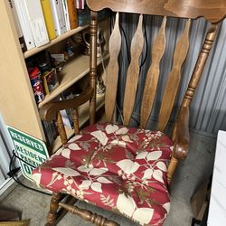 Solid wooden rocking chair