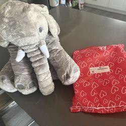 Valentines Elephant Plush 