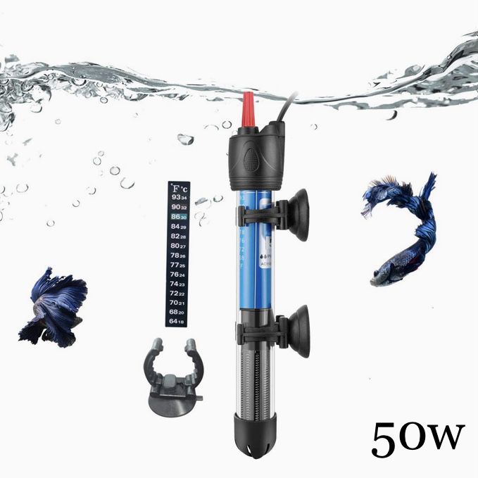 Hitop 50W Submersible Adjustable Aquarium Heater, for 5-20 Gallon Fish Tank