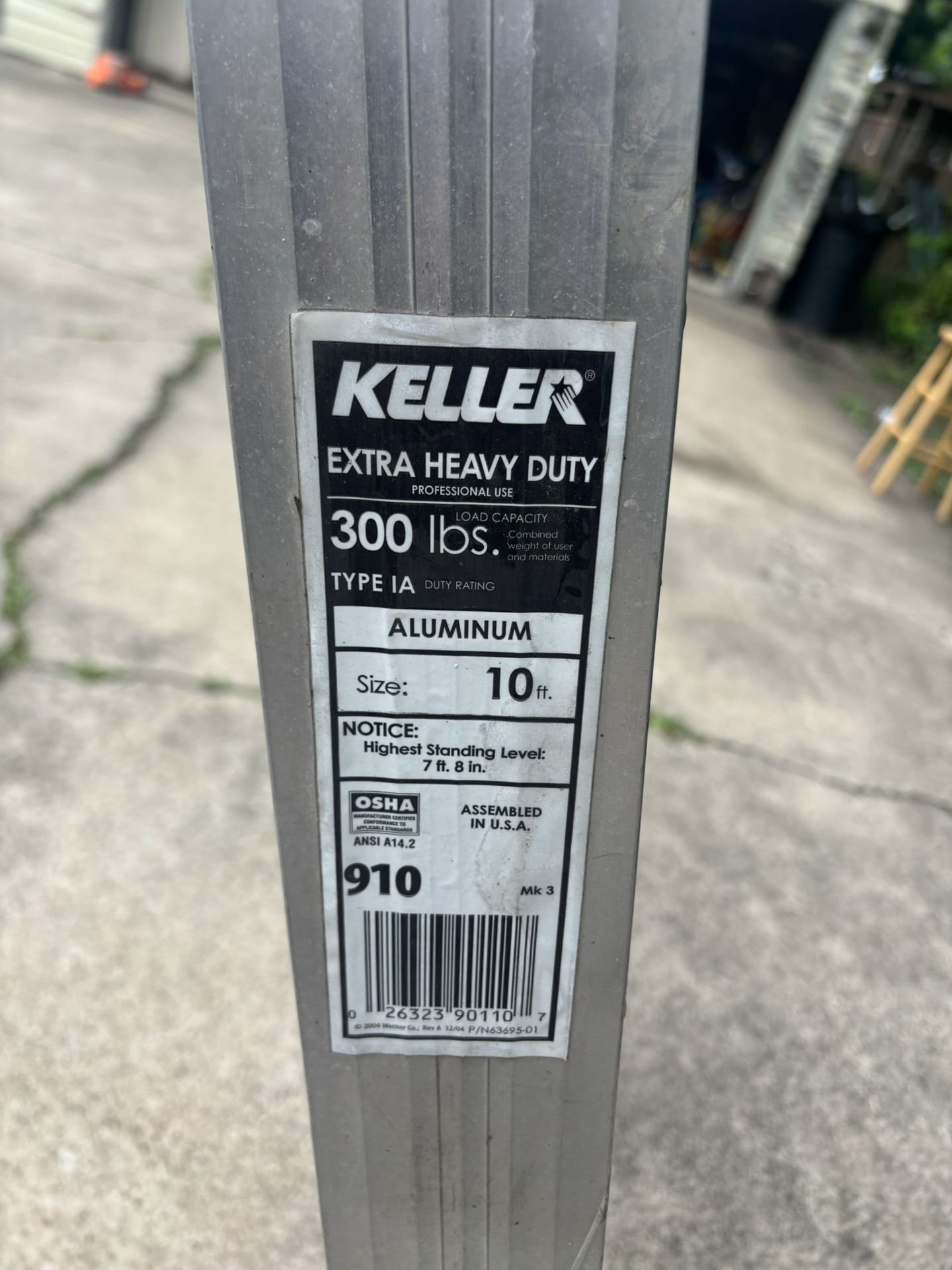 Keller 10’’ Aluminum Step Ladder