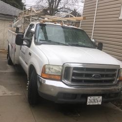 1999 Ford F350 super duty with storage