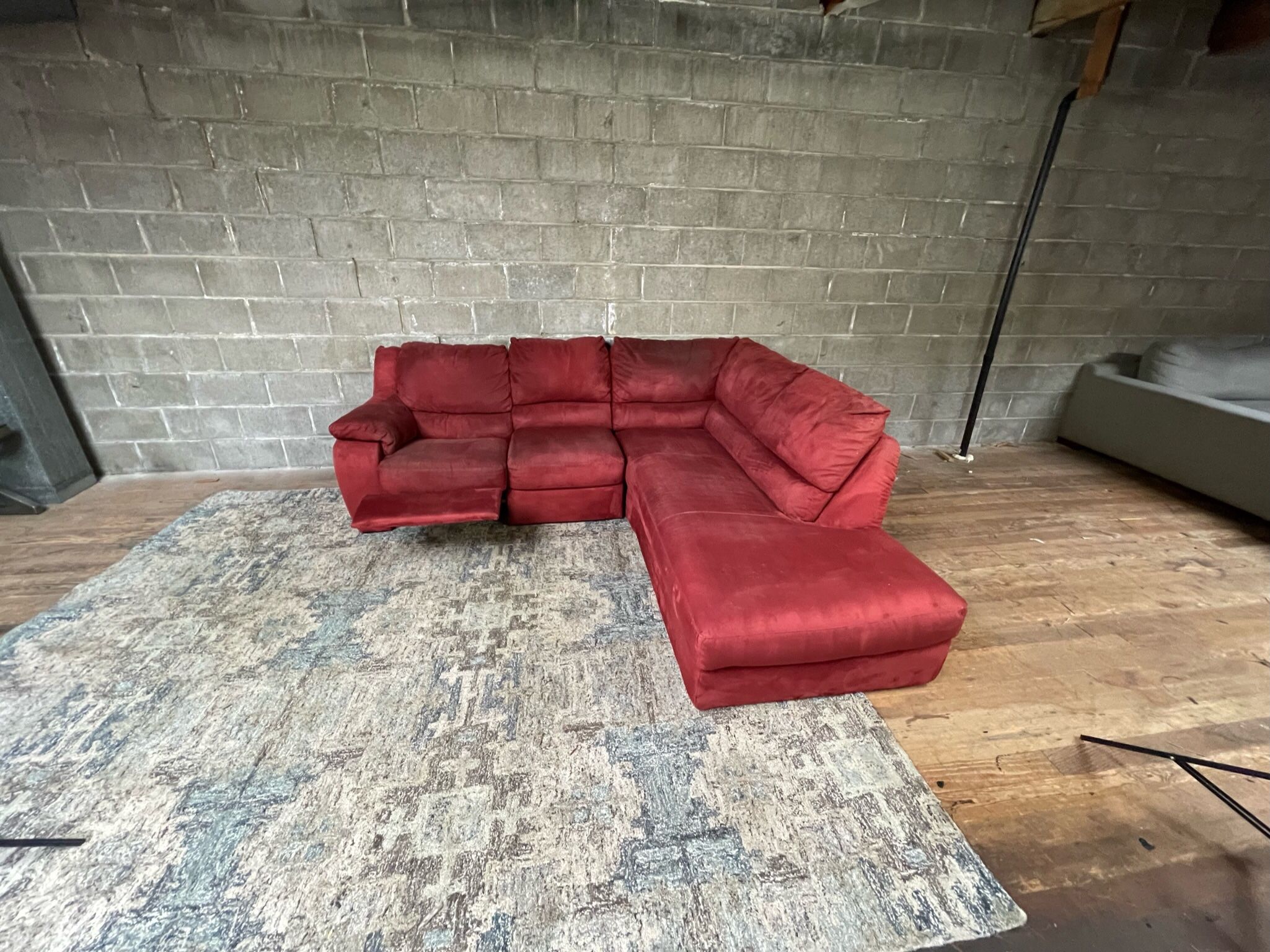 Red Sectional Couch “WE DELIVER”