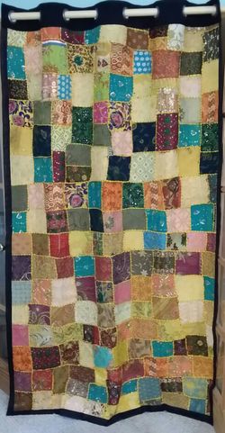 Embroidered Crazy Quilt Panel