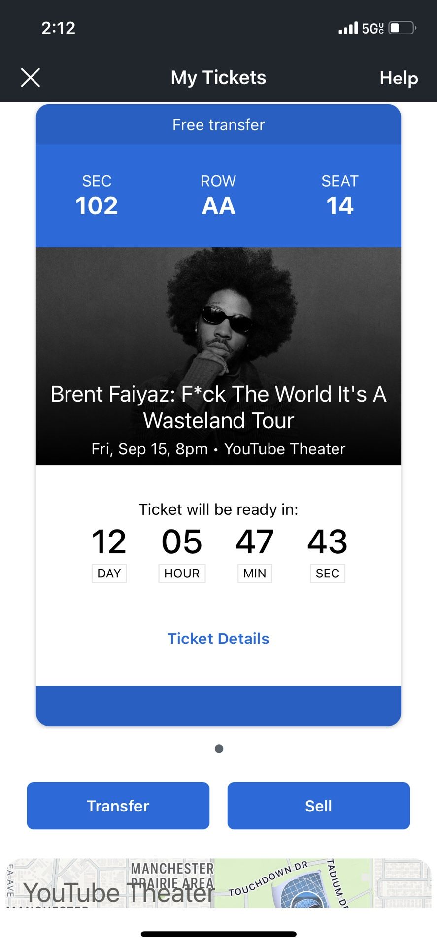 Brent Faiyaz LA Ticket 