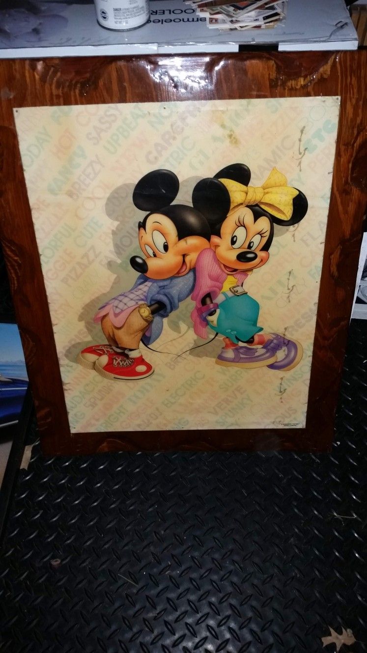 Wooden Vintage Disney Wall decor